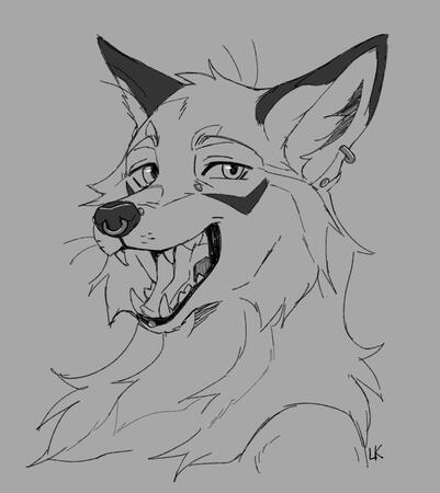 greyscale headshot